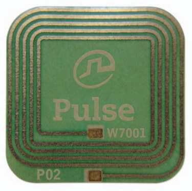 Figure 2 - Pulse Electronics' W7001 is a low-cost, very thin and flexible NFC antenna